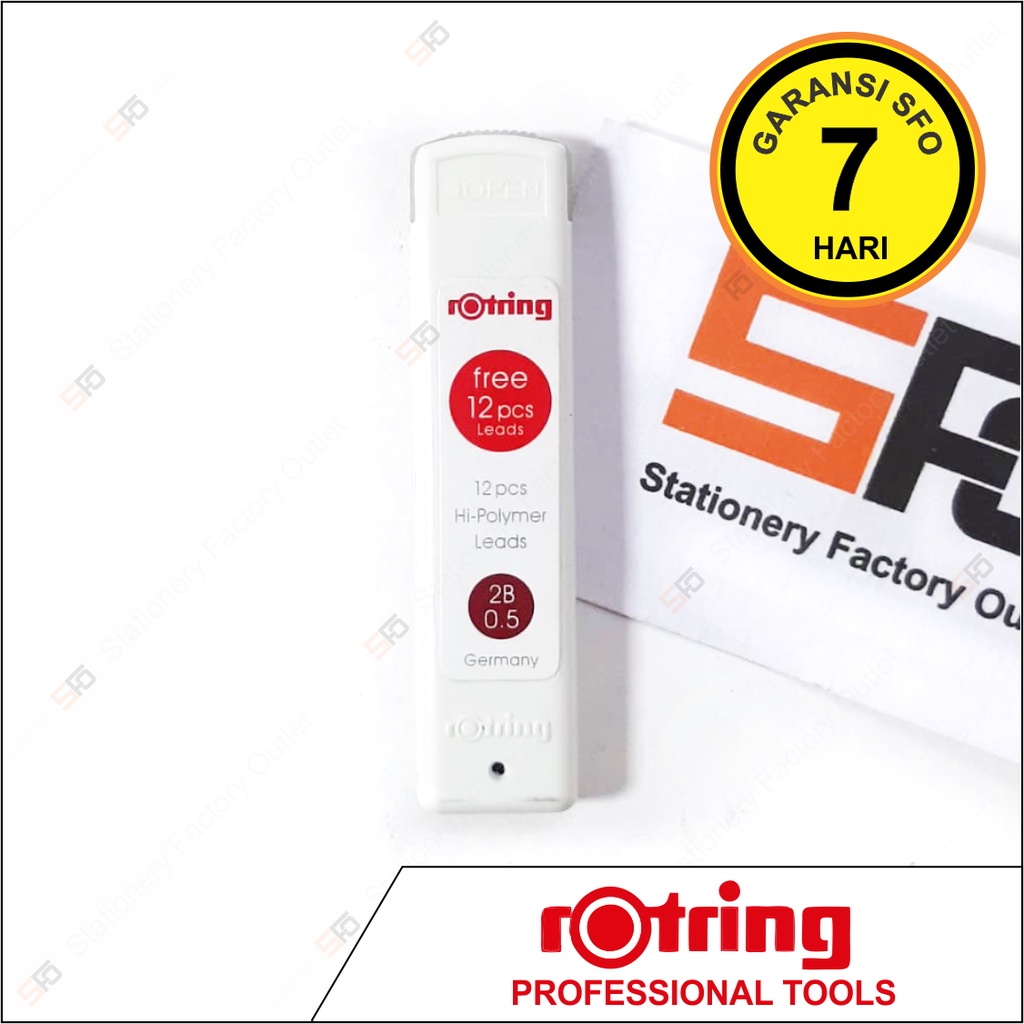 

Isi Pensil Mekanik Rotring Hi-Polymer 0.5 mm White