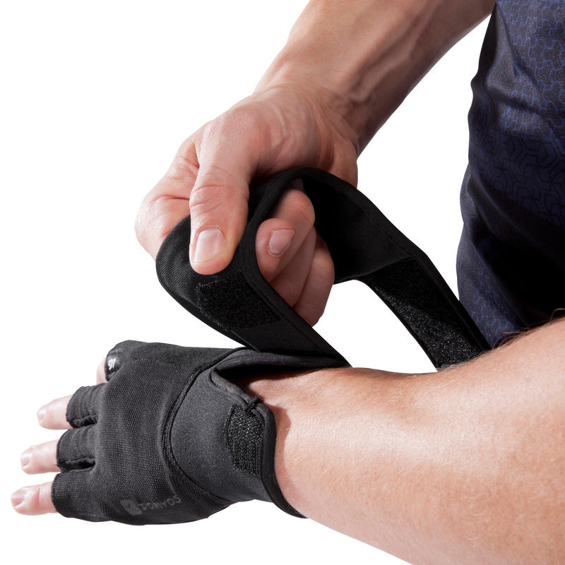 DOMYOS 900 Sarung Tangan Latihan Beban Gym With Double Rip-tab Cuff
