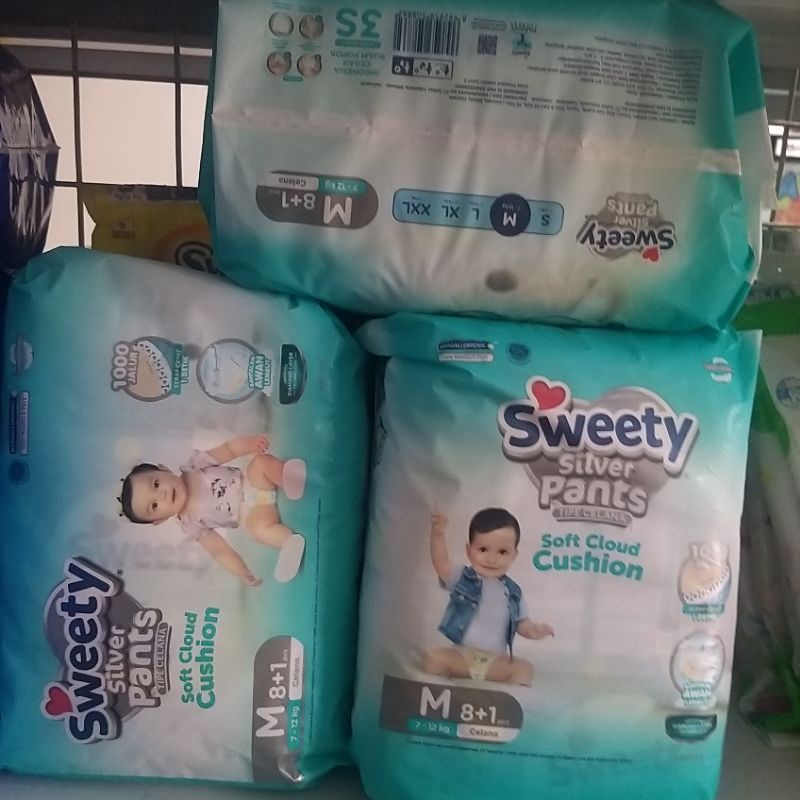 Pampers Sweety silver pants