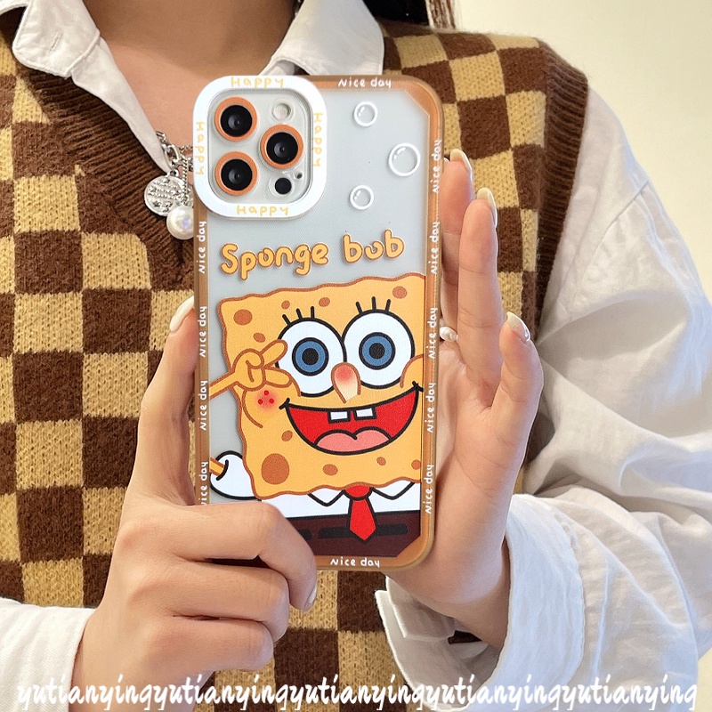 Soft Case Tpu Motif Kartun SpongeBob Untuk Infinix Hot 11 9 Play Smart 5 6 Hot 10Lite 11s Hot 9 10 11 Play 10Lite