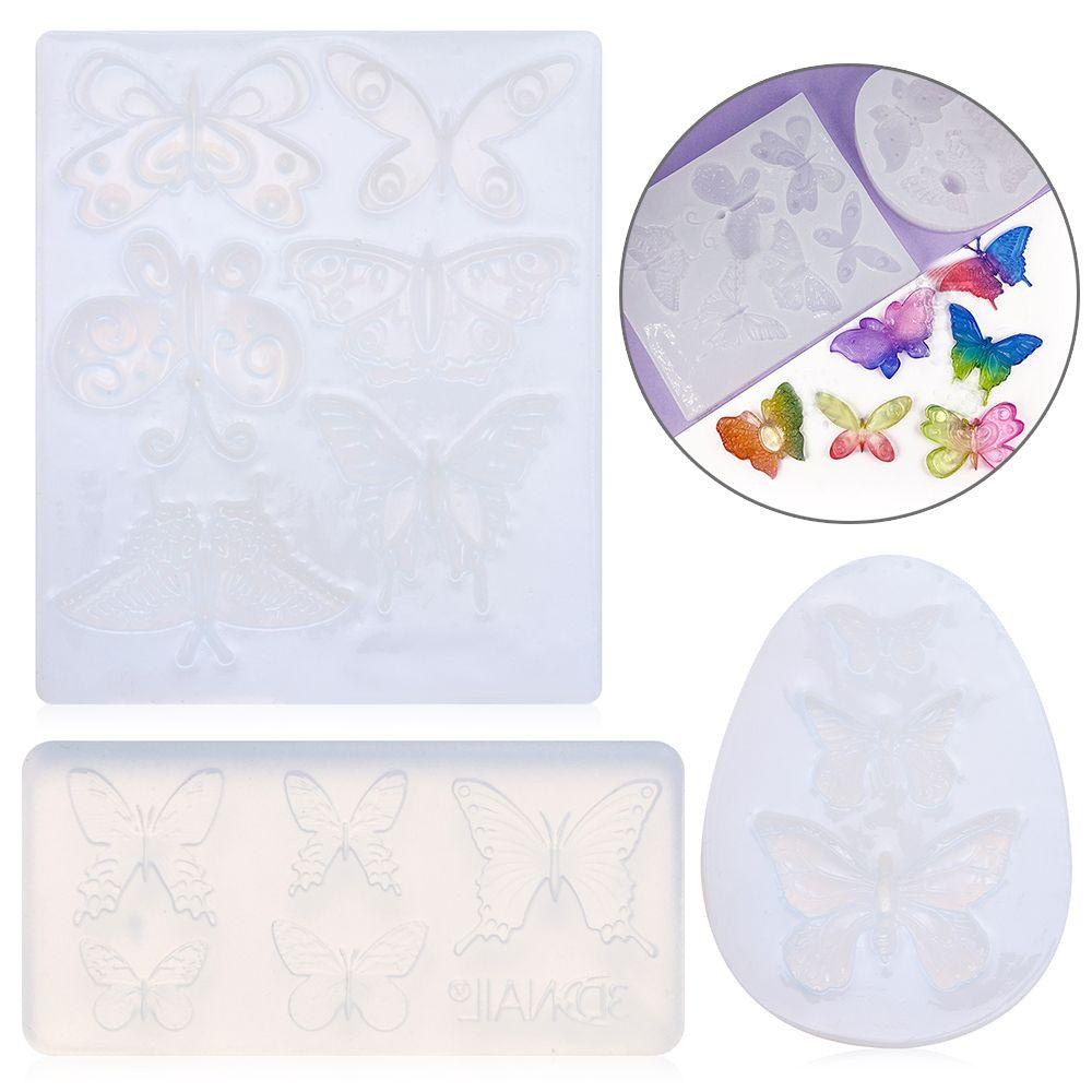 Cetakan Silikon Cair Bentuk Kupu-Kupu Untuk Dekorasi Kue DIY Butterfly