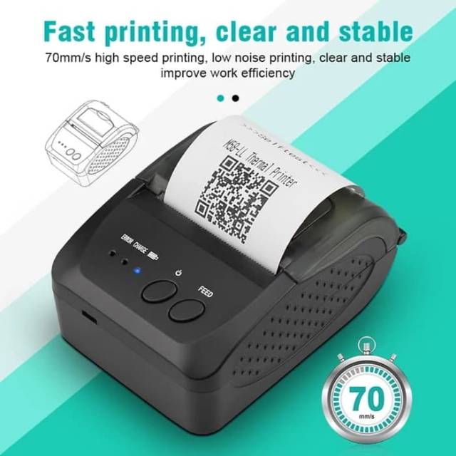 Zjiang Mini Portable Bluetooth Thermal Receipt Printer