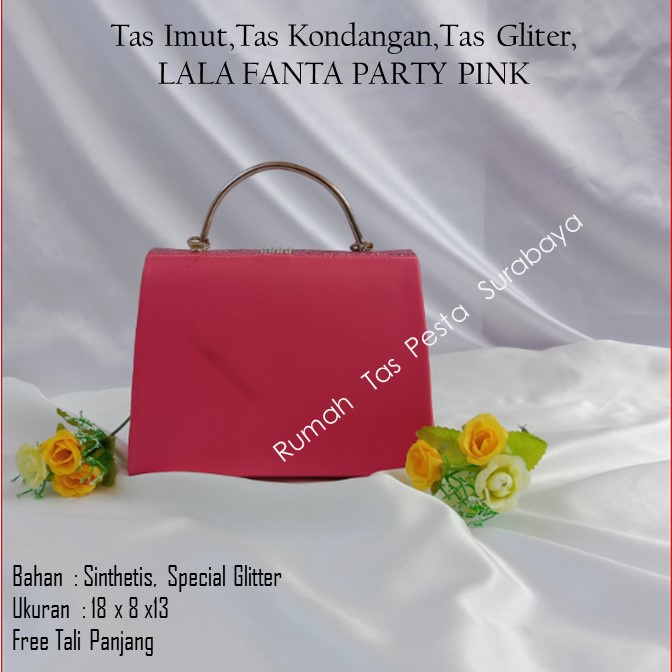 Tas Imut,Tas Kondangan,Tas Gliter,LALA FANTA PARTY PINK