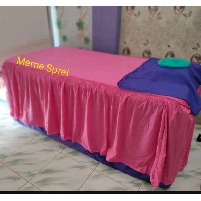 Sprei Salon Rumbai Klinik Kecantikan Bahan Embos Microtex