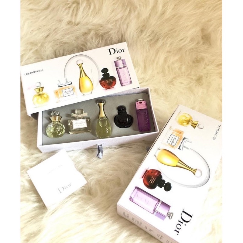 Parfum Gift Set Miniatur Dior 5in1 @5ml Buat Kado pernikahan ulang tahun ORI HIGH QUALITY