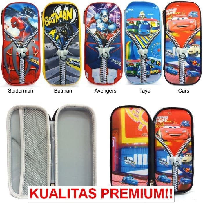 

PROMO CHANDRAONSHOP Tempat Kotak Pensil Pen Cowok Batman Avenger Tayo