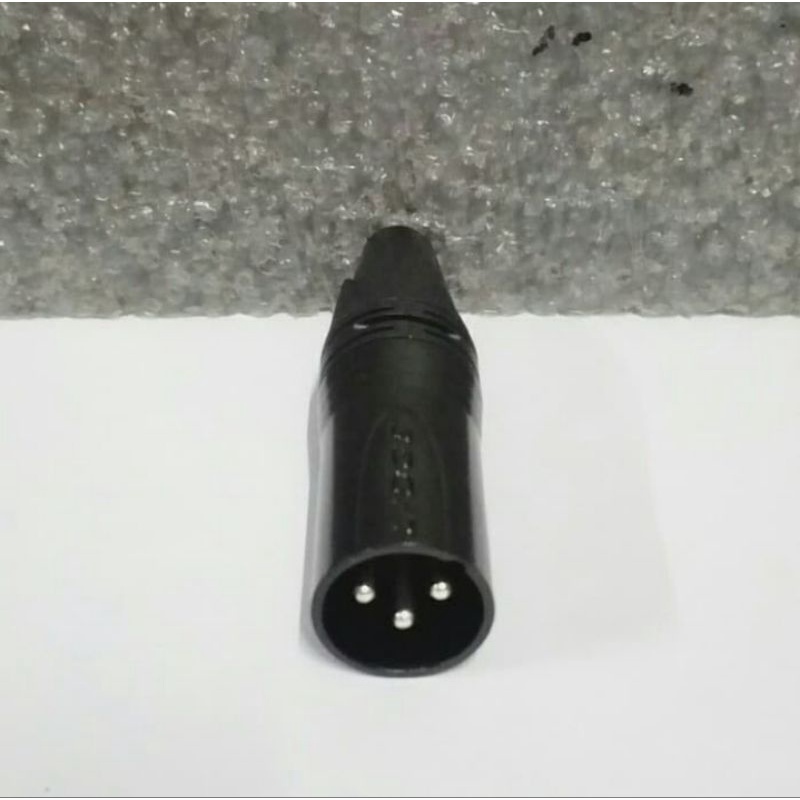 Jack Cannon/XLR Male Lidge Black Chrome