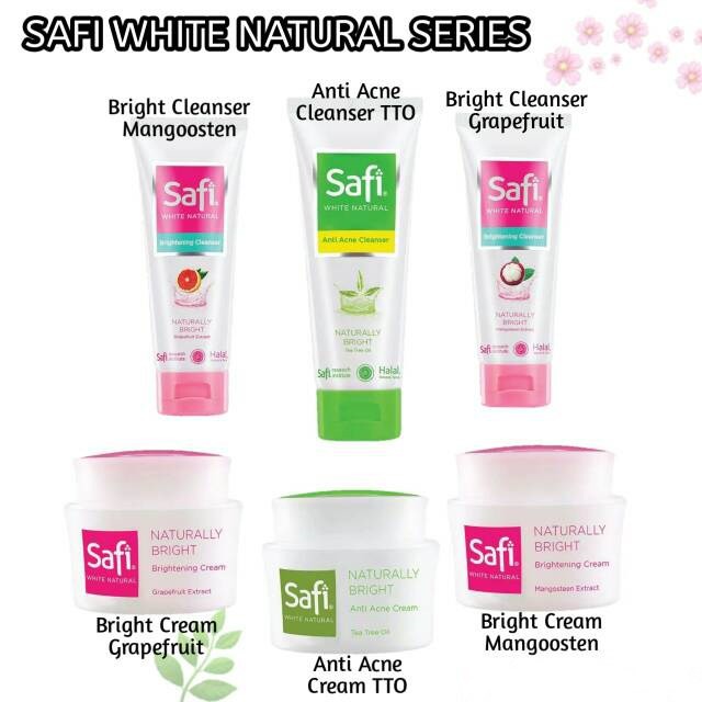 ✨LACIKOSME✨ SAFI WHITE NATURAL ANTI ACNE BRIGHTENING - WHITE NATURAL SERIES