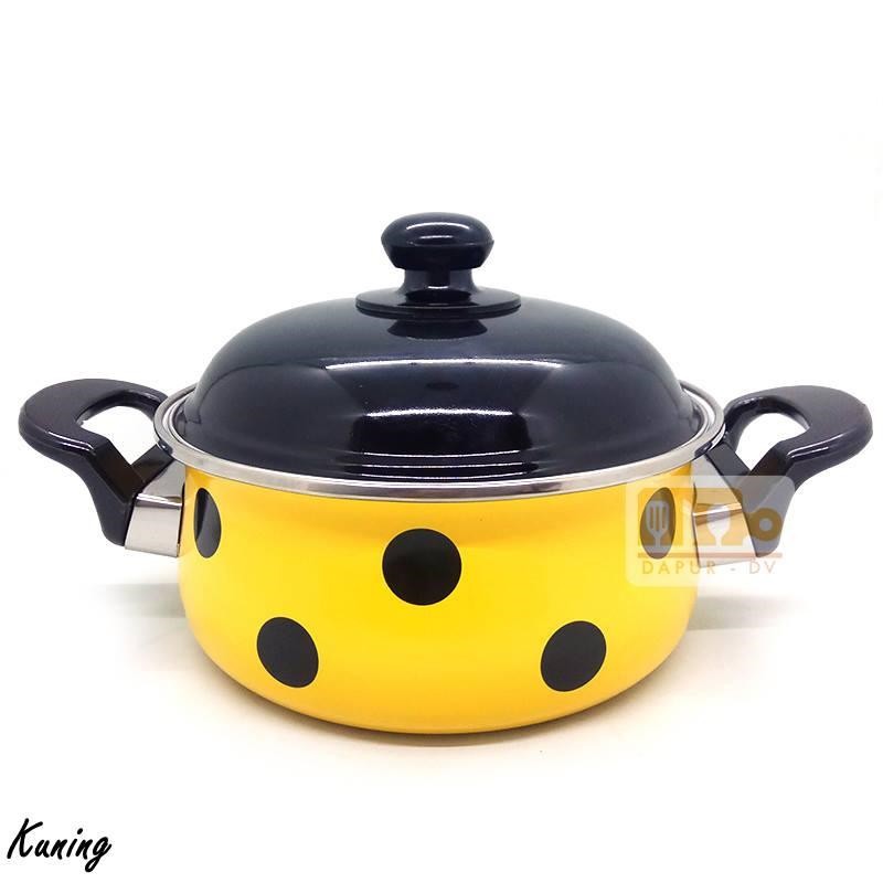 Maspion Bugs Polkadot Panci Masak Serbaguna Enamel 22 cm Warna