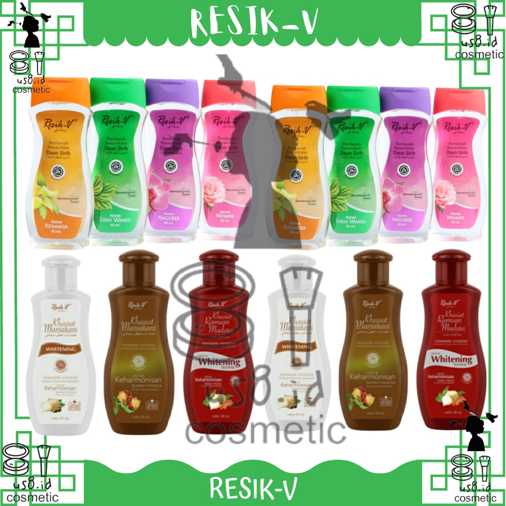 Resik V Pembersih Kewanitaan 90ML - Sabun Sirih cair pembersih Kewanitaan | Resik V Manjakani/Manjakani Whitening/Ramuan Madura