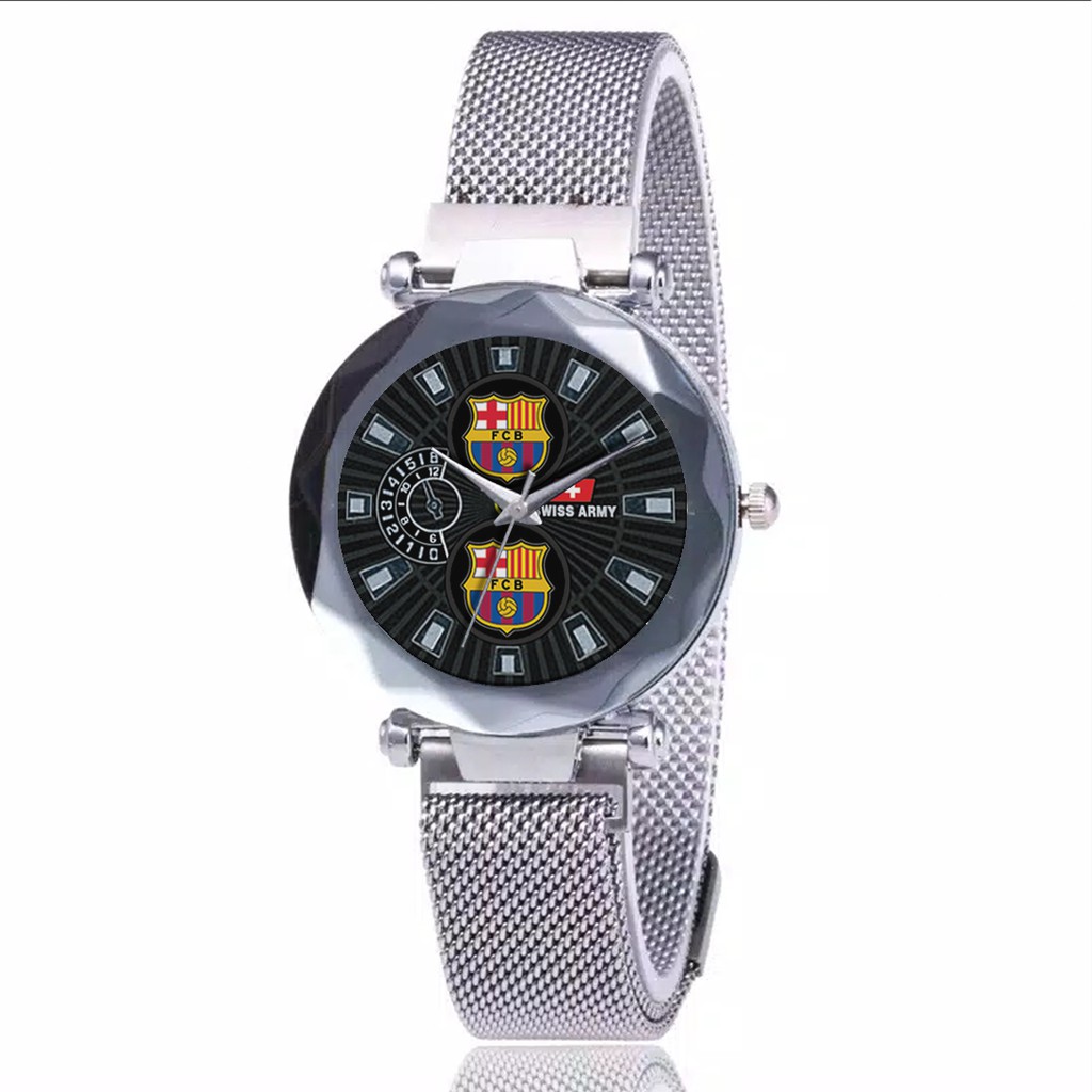 Jam Tangan Wanita Custom - BARCELONA Free Box &amp; Batre Cadangan