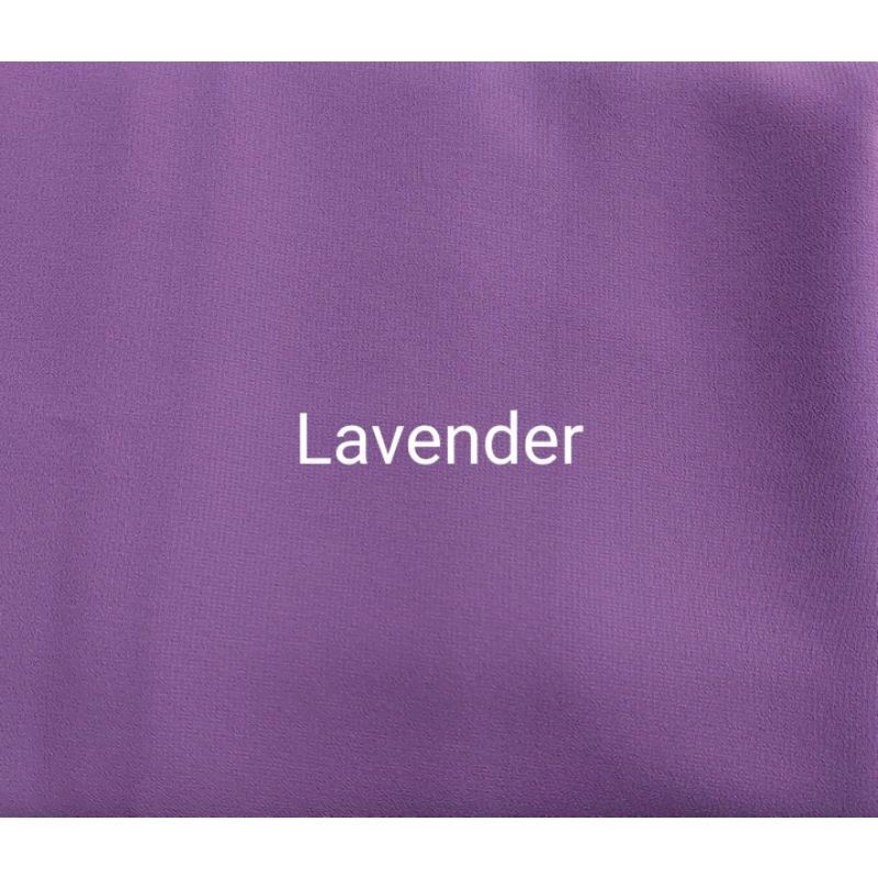 Khimar Instan Dua Layer Ceruty Jumbo Plus Cadar || Kerudung Segi Tiga Instan Syari || Hijab Instan Jumbo Syari-Lavender