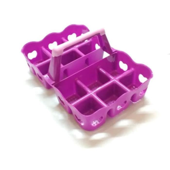 Rak Aqua Gelas Tempat Aqua Gelas Plastik Tempat Gelas Minuman - UNGU -