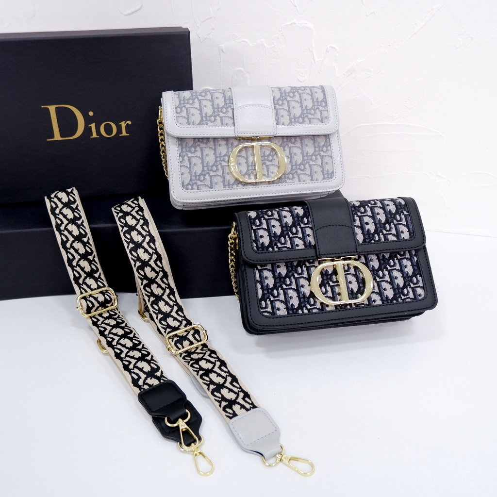 TAS SELEMPANG WANITA SMALL BRANDED TALI RANTAI GOLD #B85011