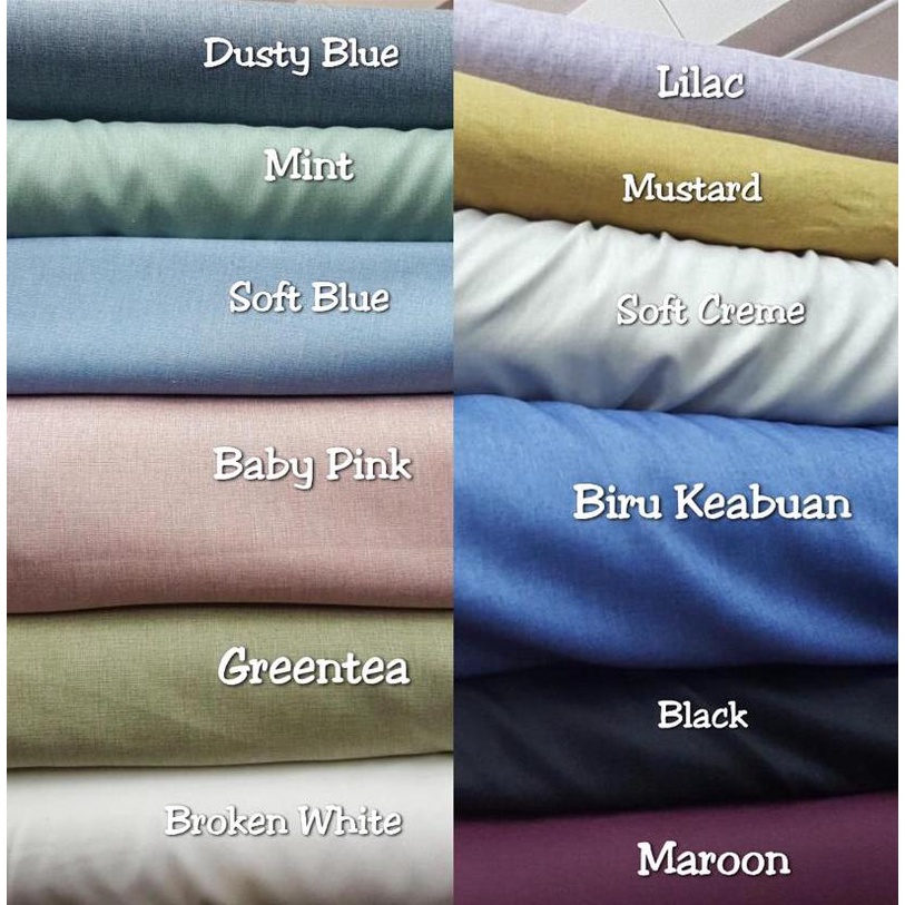 Kain Katun Madinah Bahan Gamis Madina