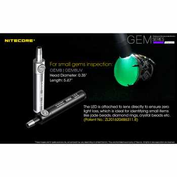 Senter Indentifikasi Batu Mulia Nitecore GEM8 XP-L HI V3 500 Lumens