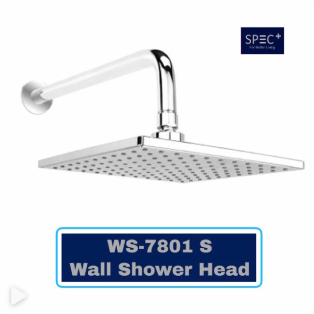 SPEC+ WS-7801 S Shower Tembok / Wall Shower Kotak / Square 20 x 20