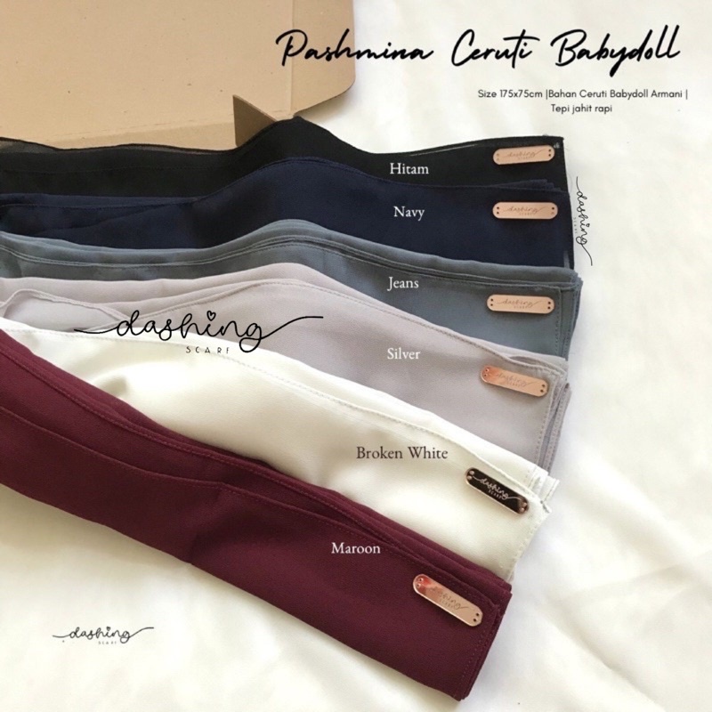 [𝗖𝗟𝗘𝗔𝗥𝗔𝗡𝗖𝗘 𝗦𝗔𝗟𝗘] PASHMINA CERUTY BABY DOLL PREMIUM/HIJAB PASHMINA CERUTI