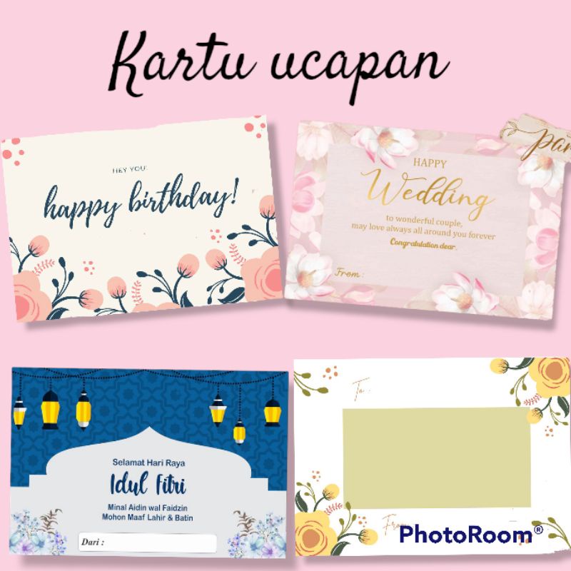 Request kartu Ucapan Brithday card wedding card , happy wedding eid mubarak selamat hari raya idul fitri, kartu ucapan hampers mohon maaf lahir batin