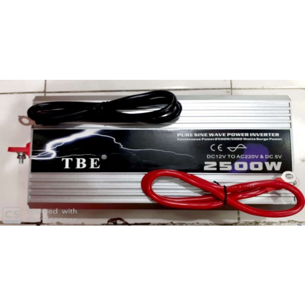 Promo 12V TBE Power Inverter Pure Sine Wave 2500w 2500 W 2500watt PSW Diskon