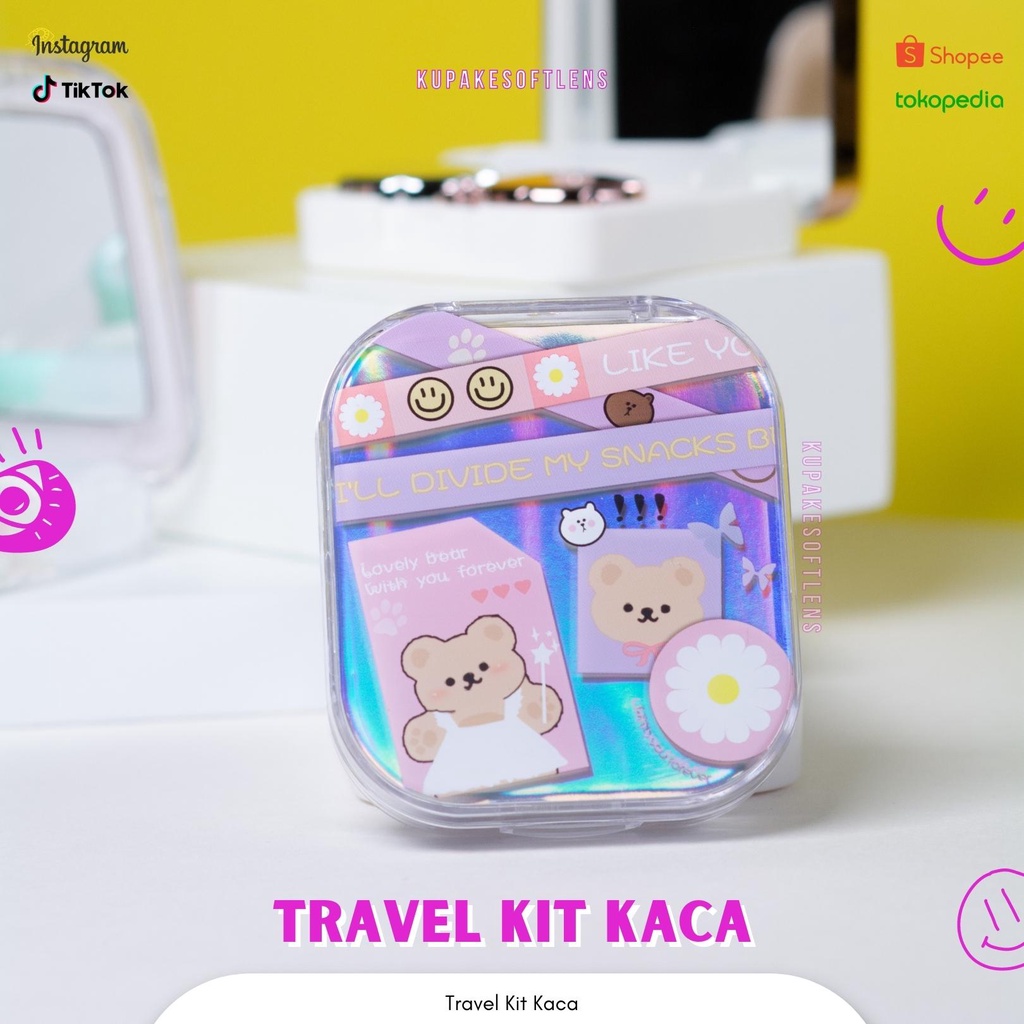 KUPAKESOFTLENS Travel Kit Kotak Kaca