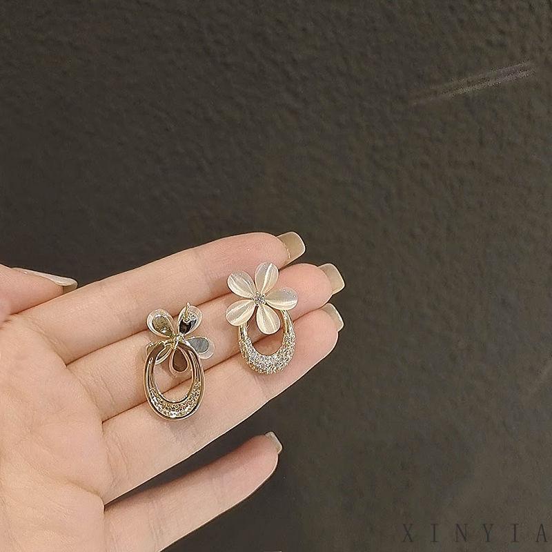 Anting Stud Opal Bentuk Nanas Untuk Wanita