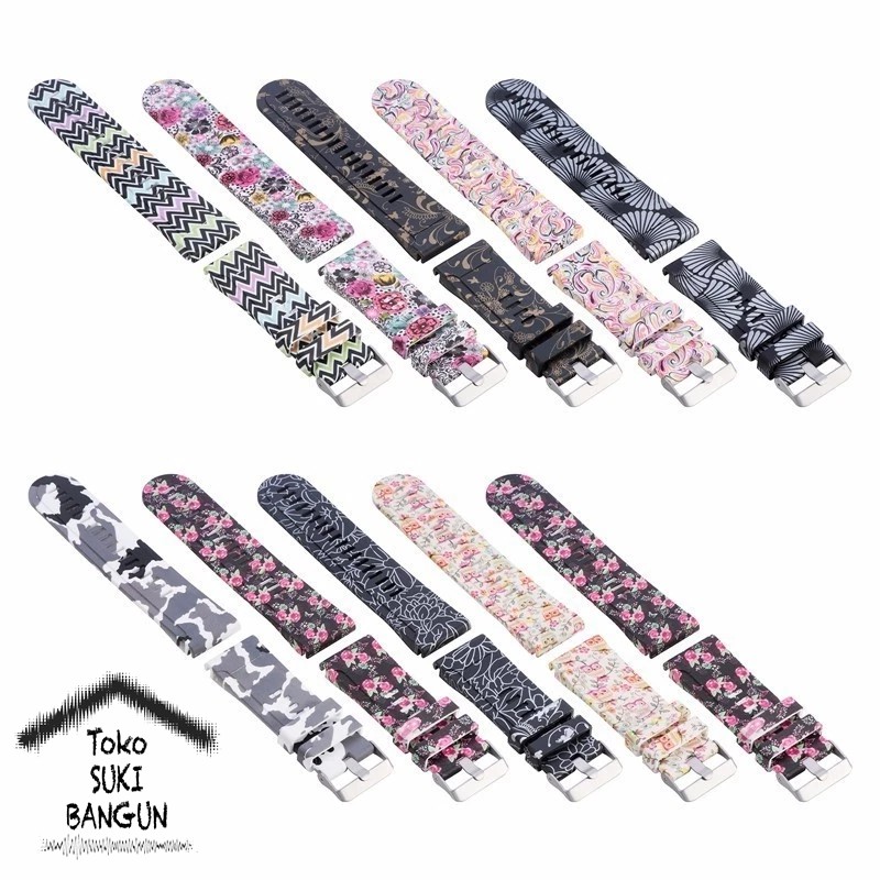 TALI JAM Garmin Fenix 5X QUICK FIT PRINTED Silicone Rubber Watch Band Strap