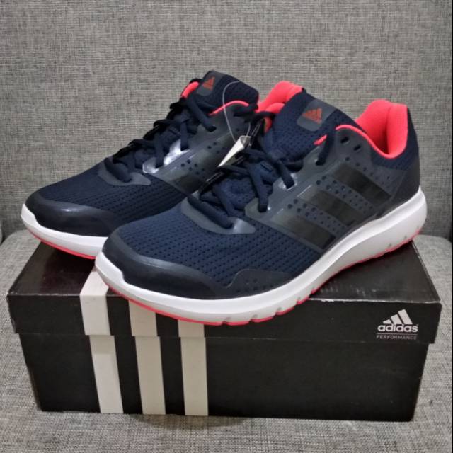 Sepatu  Running  Adidas Duramo 7 M Navy Orange AQ6496 