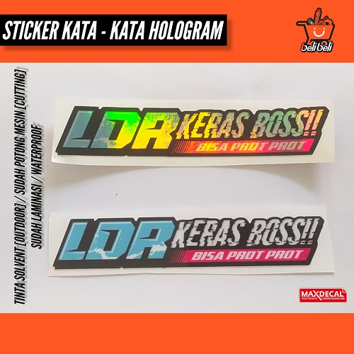 stiker ldr keras bos / stiker kata - kata / stiker motor / stiker viral / stiker aesthetic / stiker 