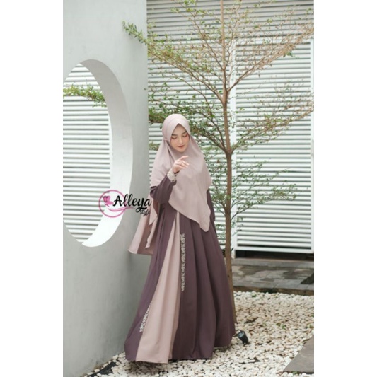 Gamis Nusaibah Set Syari By Alleya style