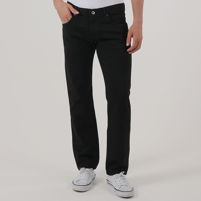 Edwin Celana Chinos Sydney Black Reguler Fit Stretch Pria Edwin Celana Chinos Sydney Black Reguler Fit Stretch Pria