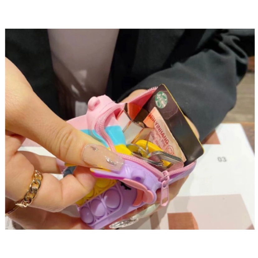 PONY BAG POP IT / TAS POP IT GAME / TAS SELEMPANG ANAK POP IT MAINAN / TAS ANAK VD