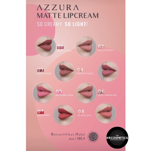 AZZURA Matte Lipcream Lipstik Matte ombre - OMBRE AZZURA LIPCREAM