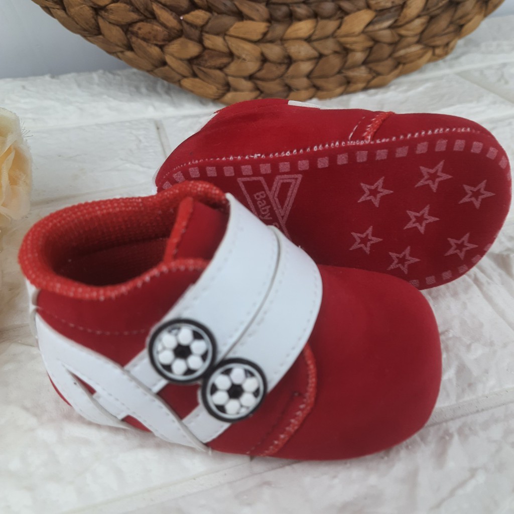 [TAMAN SEPATUKU] SEPATU TRENDY MURAH PREWALKER ANAK LAKI LAKI MOTIF BOLA JARING GPX07