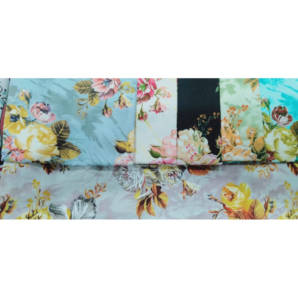 Kain Katun Jepang Motif Bunga