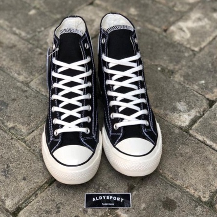 SEPATU PRIA CONVERSE 70S HI EGRET BLACK WHITE PREMIUM QUALITY. SNEAKERS PRIA CONVERSE 70S PREMIUM.