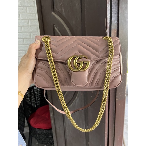 preloved gucci marmont pink nude