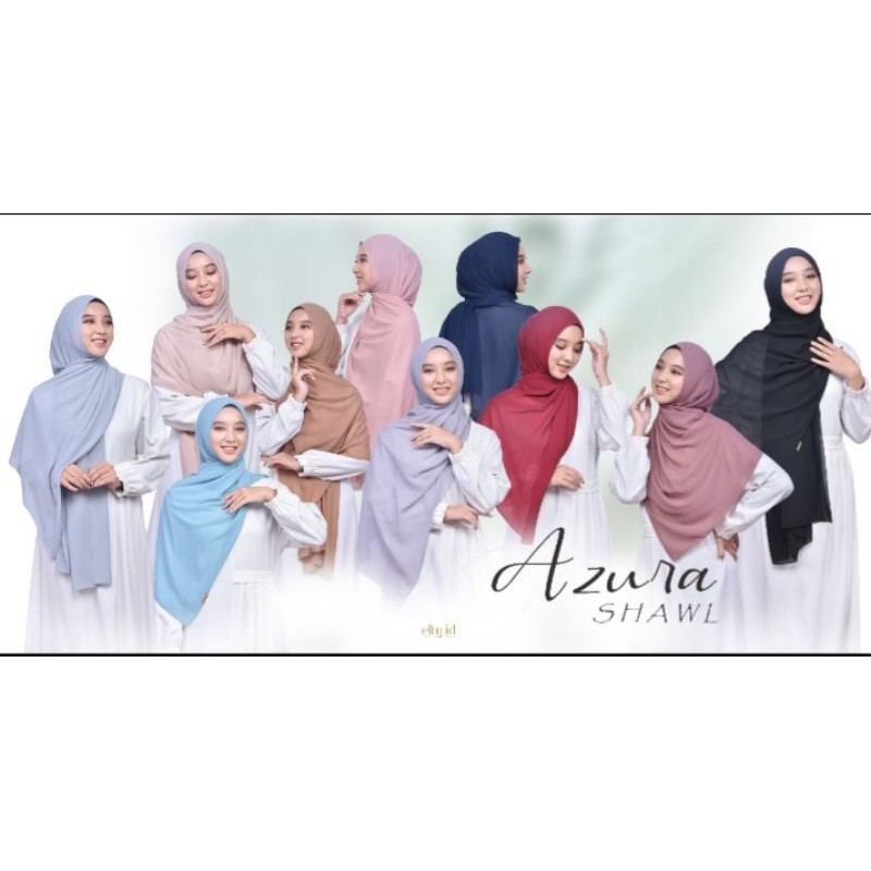 Pashmina eltu.id AZZURA SHAWL EL2 by Elhijab elzatta