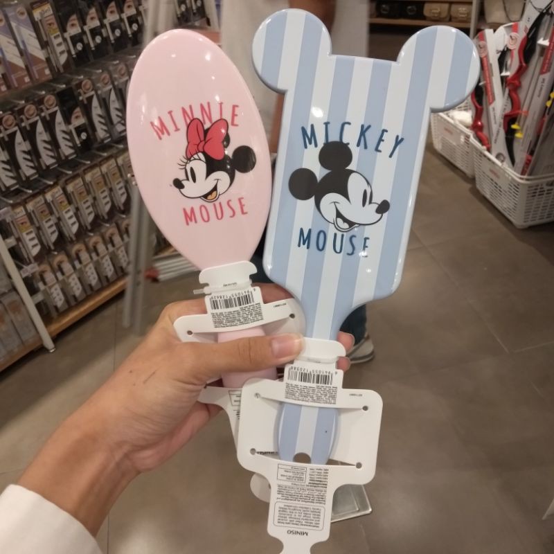 miniso sisir minnie mouse & mickey mouse / sisir miniso