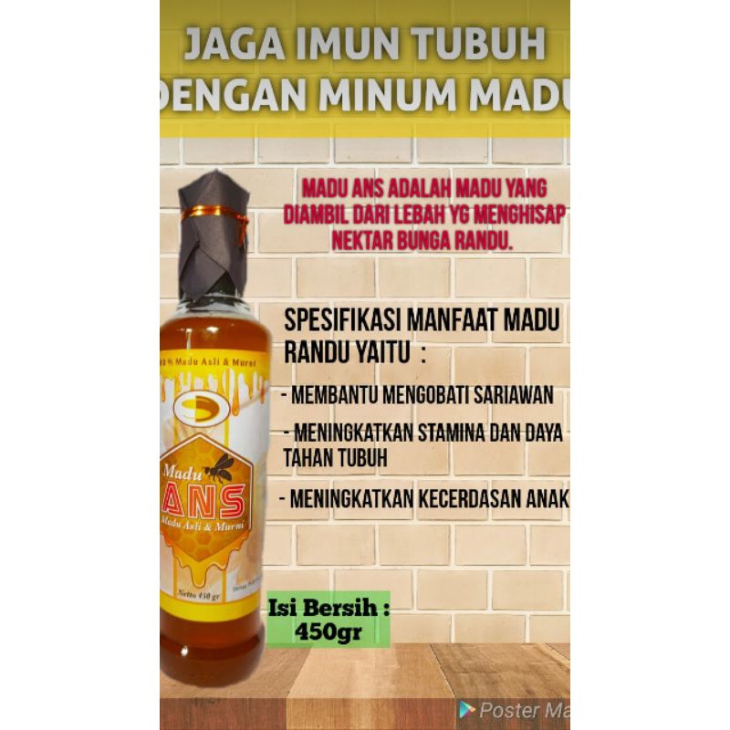 

MADU MURNI ANS 450 GR