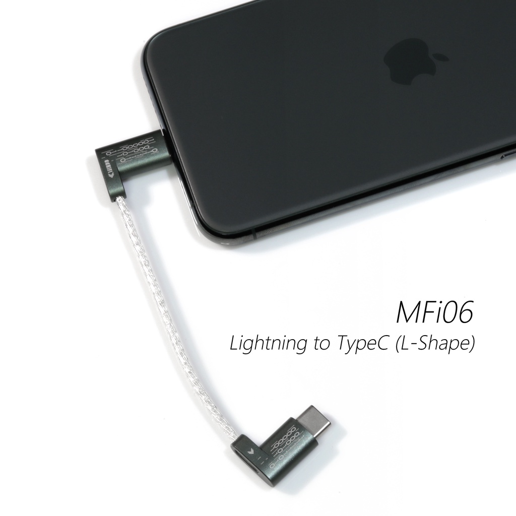 DD ddHiFi MFi06 Light-ning to USB TypeC Data Cable to Connect iOS Devices with USB-C DAC / AMP