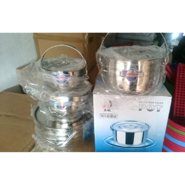 Panci set stainless high pot