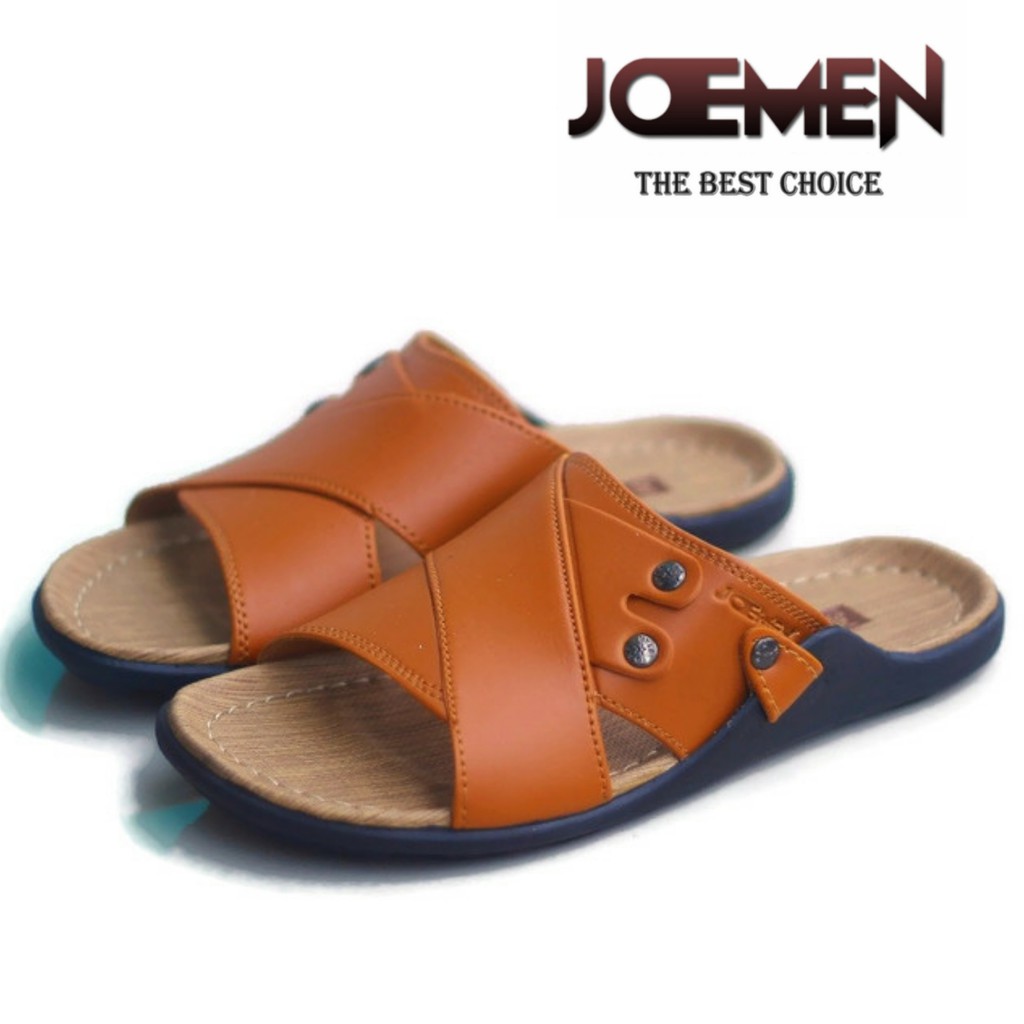 Sandal Asli Kulit 100% Joemen S 08 Fashion Pria Original Import