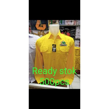 KEMEJA GOLKAR LENGAN PANJANG,BAJU KEMEJA LENGAN PANJANG PLUS LOGO GOLKAR