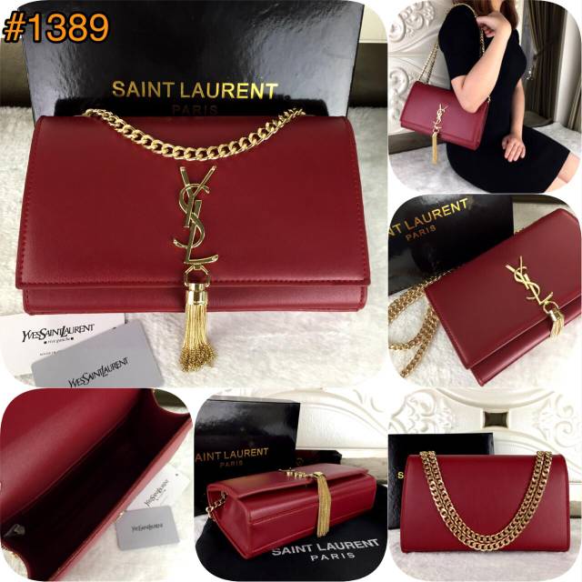 #BCTB0106/#1389 New Arrival YvesSaintLaurent Kate Tassel Chain Leather Bag Spring Summer