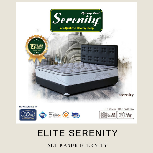 Full Set - Kasur ELITE SERENITY Eternity / Spring Bed