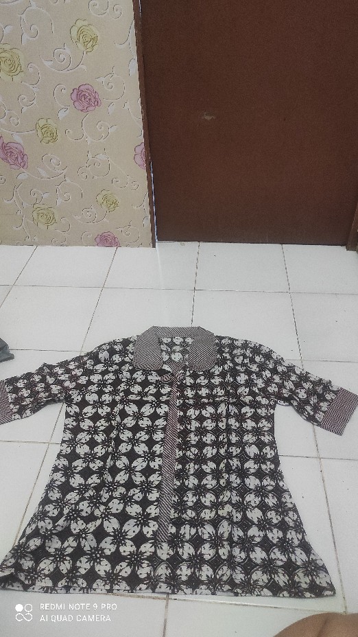 Ada Jumbo Blouse Batik Collata Blus Wanita Kancing Depan Katun Seragam Modern Premium Exclusive