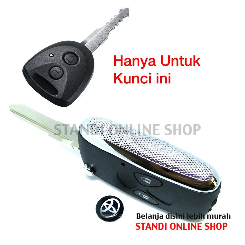 Casing Kunci Lipat Flip Key Rumah Kunci Toyota Calya New Agya Sigra