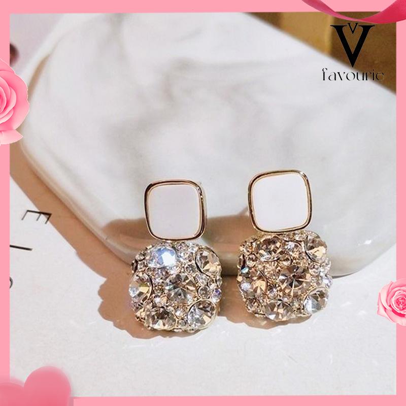 [COD]Anting Retro Mewah Siswa Perempuan Sederhana Temperamen Fashion Anting Murah Hati-FA