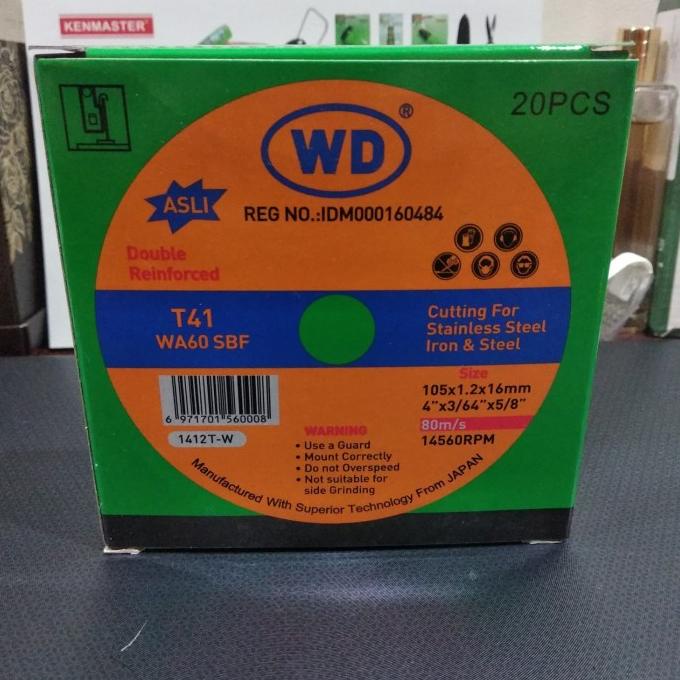 WD CUTTING 1 PAK ISI 20PCS - MATA POTONG WD - MATA GERINDA POTONG WD